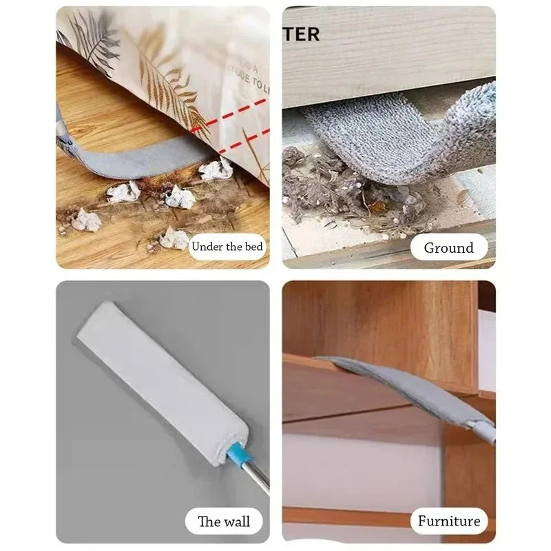 Telescopic Long Handle Broom For Home Blinds Dust Microfiber Brushes To Install Easy To Use Household Cleaning Tools