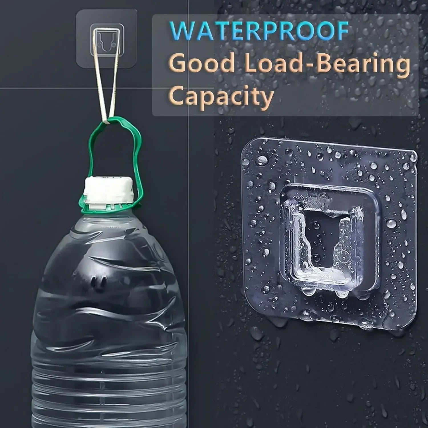 50/2pcs Double-Sided Hooks Strong Adhesive Transparent Traceless Wall Hook for Kitchen Bedroom Storage Holder Plug Socket Hanger