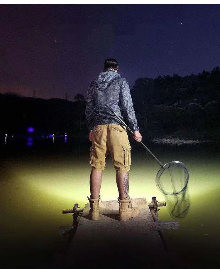 Powerful Rechargeable Head Flashlight for Fishing Led Headlamp Nitecore Camping Headlights Hunting Torch Hiking Front Lanterns